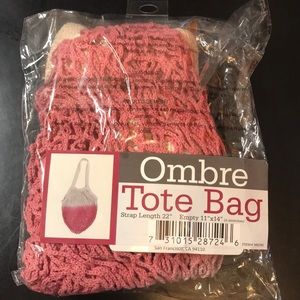 Camp Collection Dip Dye Market Tote in Pink Ombré boho chic bag